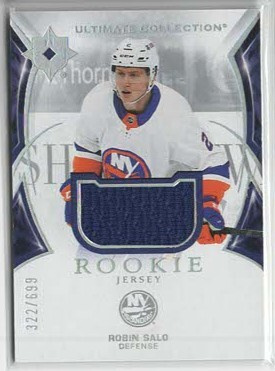 Robin Salo 21-22 UD Ultimate Collection Rookies Jersey /699