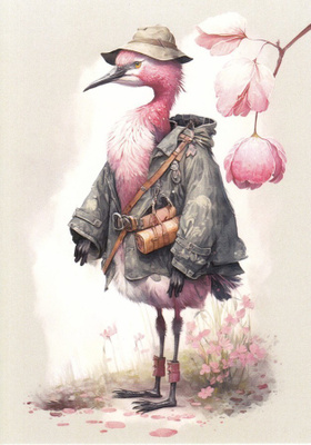 Seikkailija-flamingo