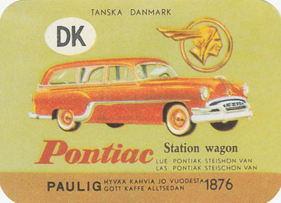 Postikortti Autonkuva kortti PONTIAC
