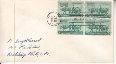 USA FDC 1949  nelilöllä