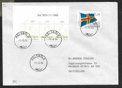 Postilähetys -  (LAPE 3x1+4) Pålsböle 1.3.1984
