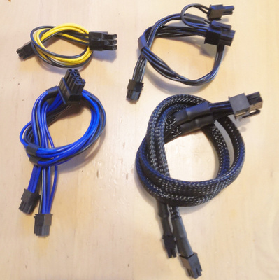 Kaapelit emolevyn 6-Pin. Mini-liittimestä, Mac Pro 4.1 / 5.1