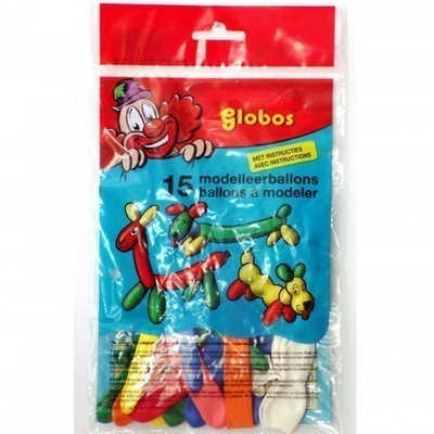 Globos Muotoiltavia Mallinnus Ilmapalloja, 15kpl *UUSI*