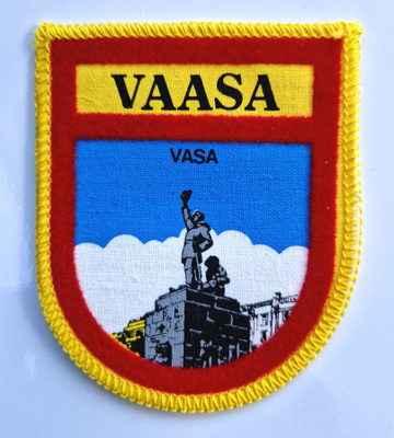 Vaasa Vasa vintage kangasmerkki
