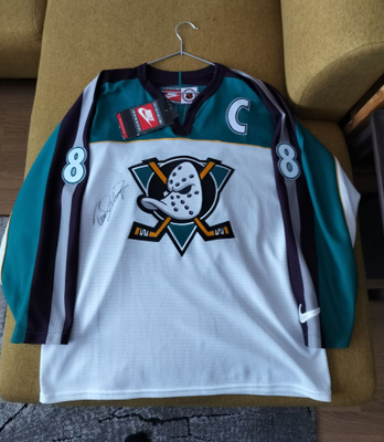Anaheim Mighty Ducks #8 Selänne -pelipaita nimmarilla