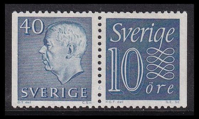 Ruotsi 522-430bDD ** Gustaf-numero vihkopari (1962)