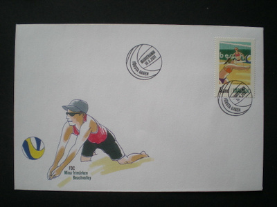 Omakuvamerkki LaPe 6 - FDC Rantalentopalloilu 16.08.2011