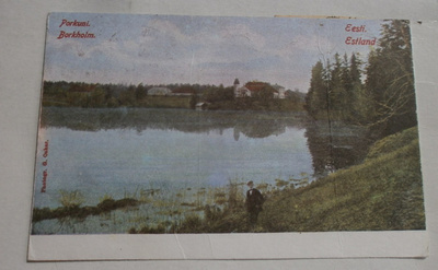 Eesti, Porkuni, rantaa ja asutusta, väripk, UP, p. 1993