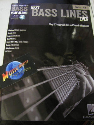 HAL LEONARD - BEST BASS LINES EVER VOL. 46 NUOTTIKIRJA