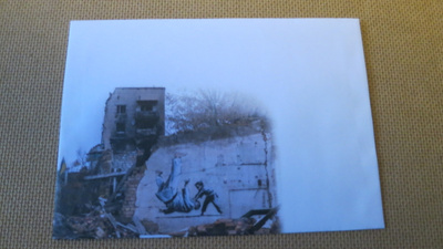 Ukraina: Banksy muraali -kuori