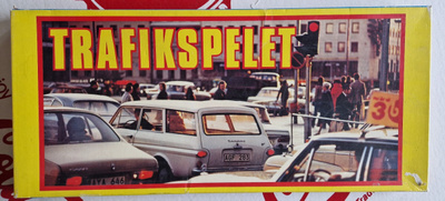 Liikennepeli/ traficspelet Vintage lautapeli hieno