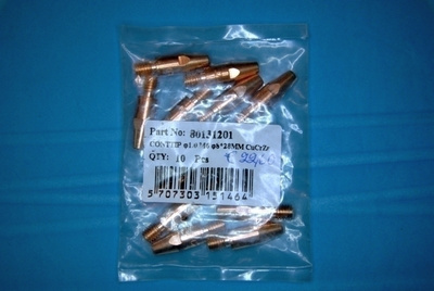 Virtasuutin M6x1,0x28mm CuCrZr 10 kpl pussi