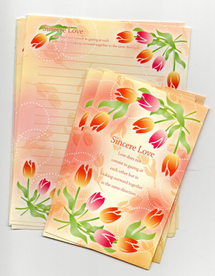 °°SINCERE LOVE°° -KIRJEPAPERIT & KUORET SETTI /(Nro30)