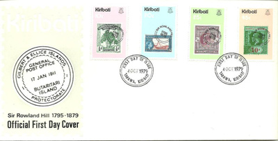 FDC EPK KIRIBATI Tyynimeri filatelia-aihe 1979