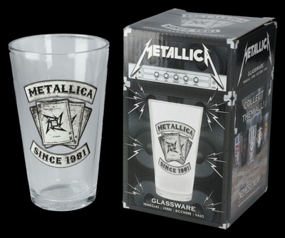 METALLICA DEALER GLASSWARE	(24 604)	n.15cm kirkaslasi	muki/l