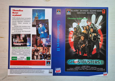 VHS Ghostbusters 2 -kansipaperi