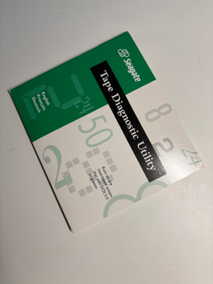 Seagate Tape diagnostic utlilty - ohjelma
