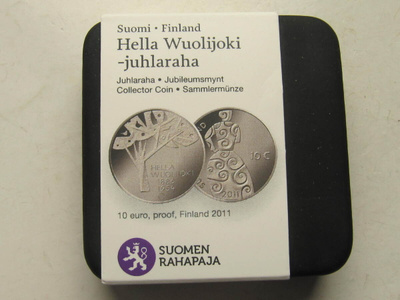 10€ Hella Wuolijoki 2011 - Proof juhlaraha -