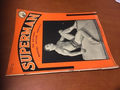SUPERMAN THE NATIONAL PHYSICAL CULTURE JULY 1938 HYVÄ