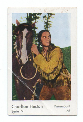 Purkkakuva Serie N n:o 68 CHARLTON HESTON Purukumikuva