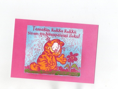°"KUKKA KUKKII SINUN ILOKSI!°" -KORTTI / Karvinen