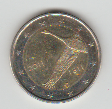Suomi 2 € 2011 Suomen Pankki 200v