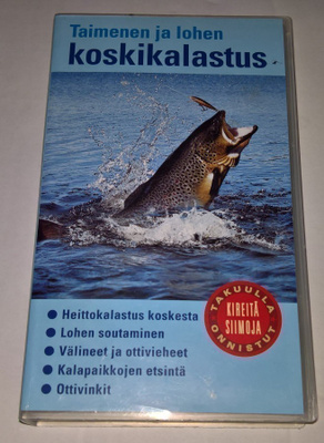 KALASTUS VIDEO TAIMENEN JA LOHEN KOSKIKALASTUS VHS