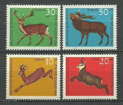 ELÄIMET kauriit sarja LÄNSI-SAKSA ( BRD ) 1966 **