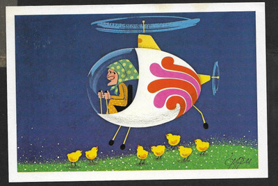 Mummo lentää helikopterilla - Omenamäki