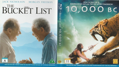 Blu-ray: 10 000 BC ja The Bucket list