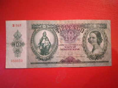 HUNGARY 10 PENGÖ 1936 KL4  X-0103