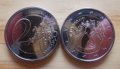 2 euro Viro 2022 – Ukraina ja Vapaus UNC