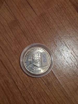 Hopearaha 5 euroa 2006, Portugali, 14 g Ag500