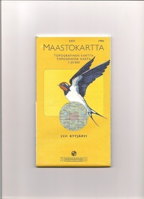 Maastokartta 1:50 000 Kyyjärvi
