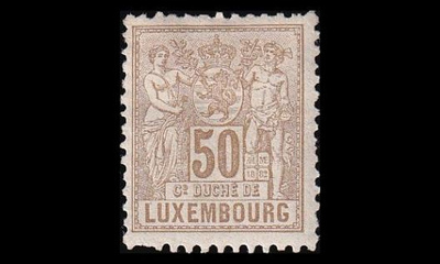 Luxemburg 54A * Allegoria 50 C (12½:12) (1882)
