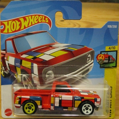Chevrolet Stepside Pick-Up Red -69 Hot Wheels Art Cars 1:64