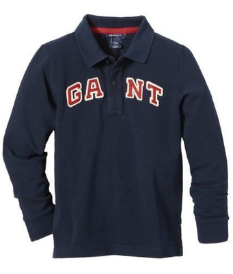 GANT sininen pitkähih. pikeepaita 80 cm, ovh 59,90 € UUSI