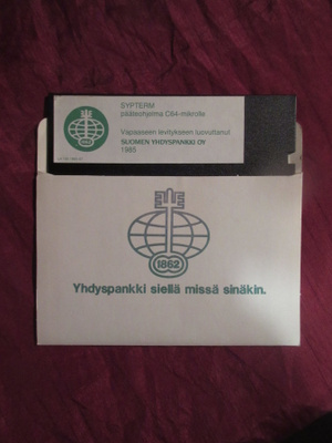 C64: Sypterm Suomen Yhdyspankki 1985 pääteohjelma