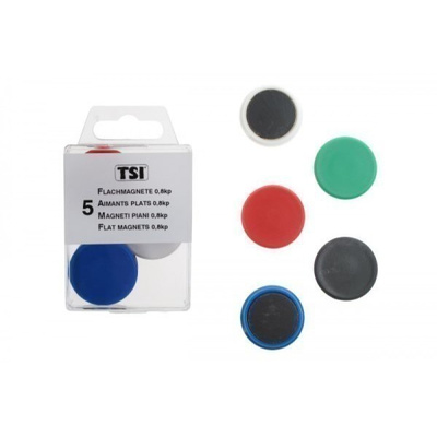 TSI Magneetit, 5kpl, Ø 30mm, värilliset *UUSI*
