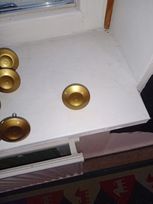 Kalustevetimet 23kpl. kultainen väri, vintage henkiset.