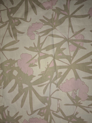 Vaaleanpunainen beige valkoinen pitkät verhot 233x145cm