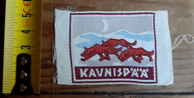Kaunispää vintage kangasmerkki