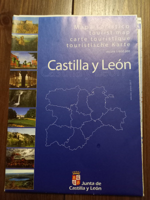 KASTILIA & LEON Espanja matkailukartta 1:600 000 2017