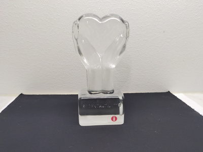 Iittala Sydäntautiliitto sydän lasipaino/lasikoriste