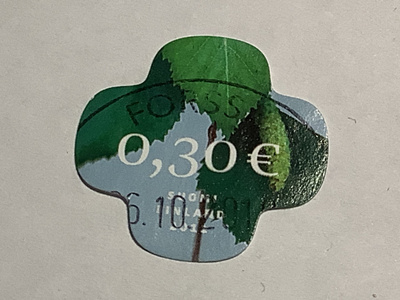 Lape 2059 / 2011 Koivun lehti o  leimattu Lo