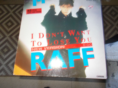 12" VINYYLI SINKKU RAFF ** I DON'T WANT TO LOSE YOU **