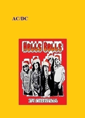 AC/DC christmas postikortti --- 18cm x 13cm   ACDC