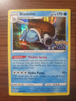 Pokemon Blastoise 017/078 Reverse holo Rare