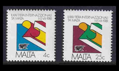 Malta 630-1 ** Kauppasopimus (1981)
