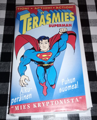 TERÄSMIES SUPERMAN MIES KRYPTONISTA VHS